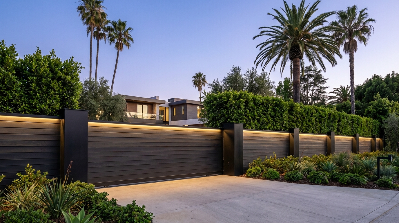 High End Privacy And Perimeter Style In Beverly Hills