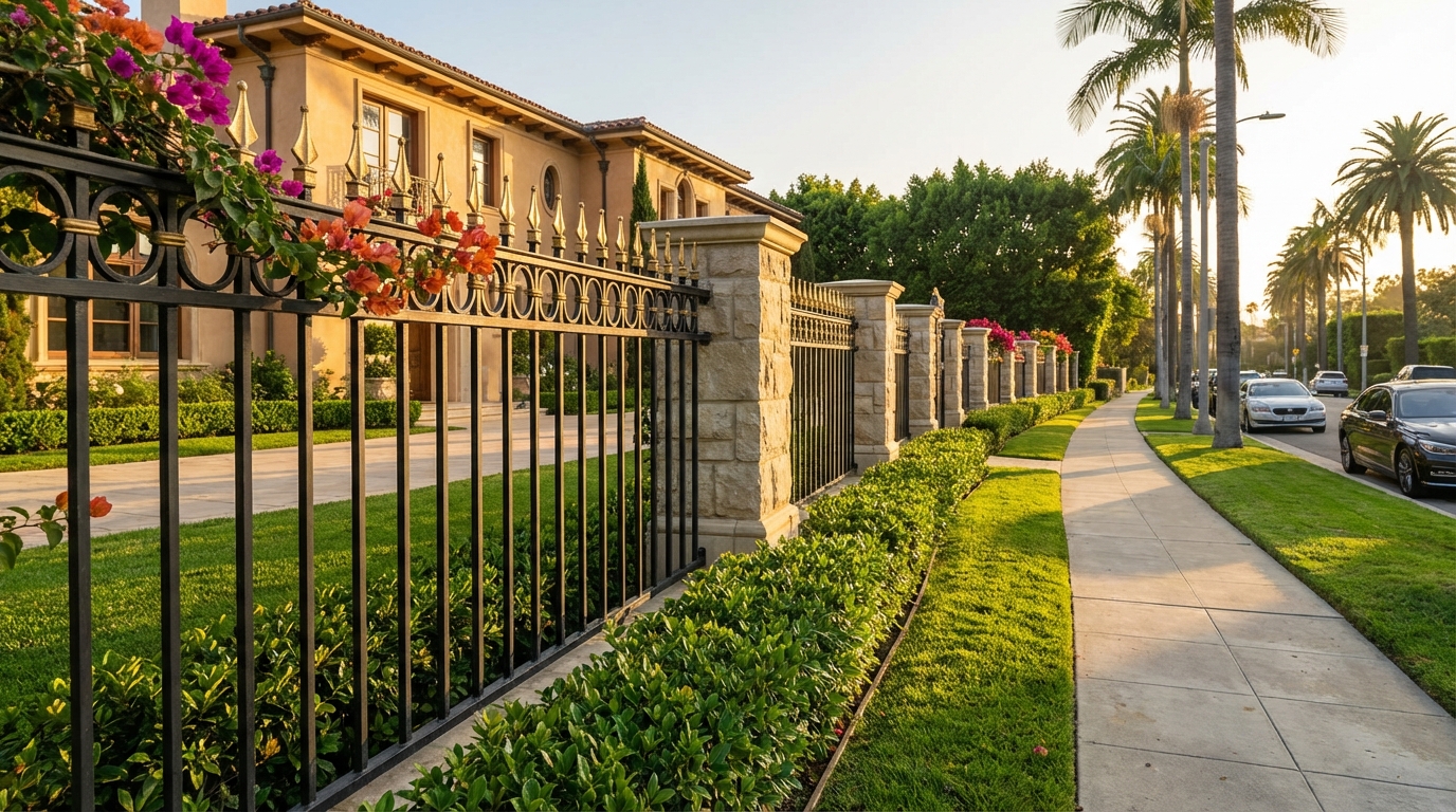 High End Privacy And Perimeter Style In Beverly Hills Navigating Beverly Hills Municipal Fence Codes