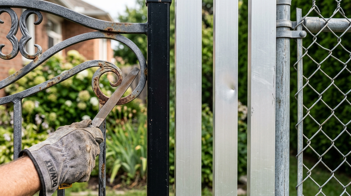 Metal Fence Repair Cost By Material Type