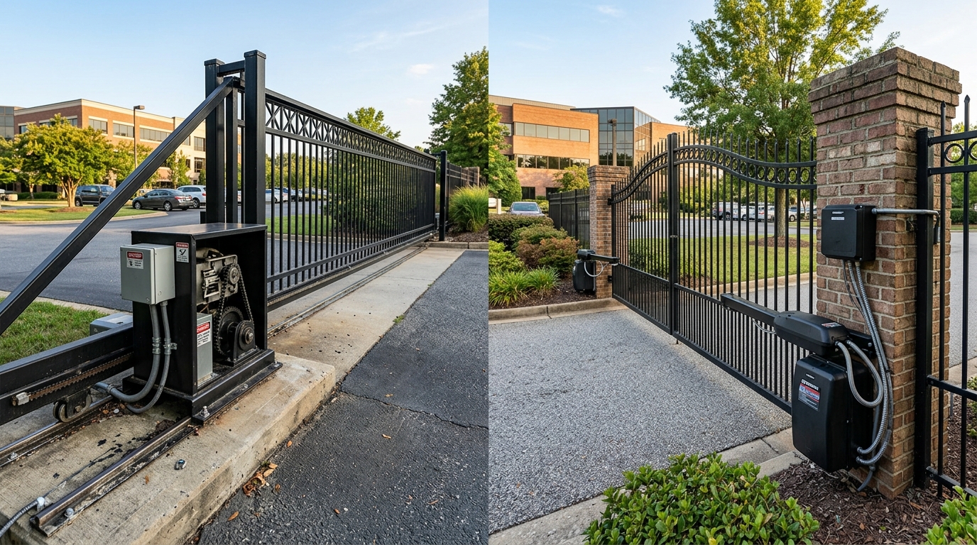 Comparing Slide And Swing Gate Operator Expenses