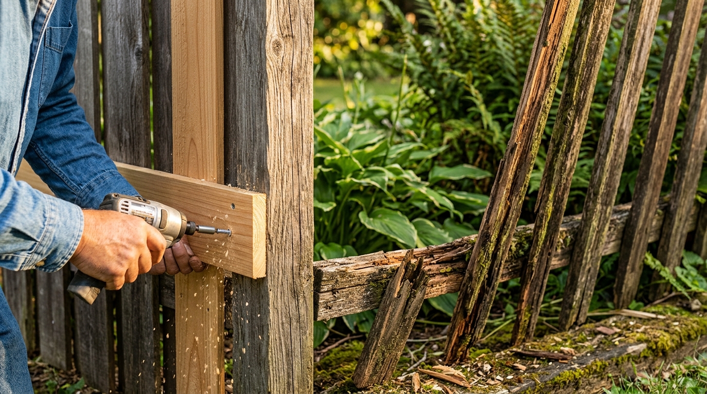 How To Make Your Wood Fence Last Decades Longer Deciding Between Strategic Repairs Or Total Replacement