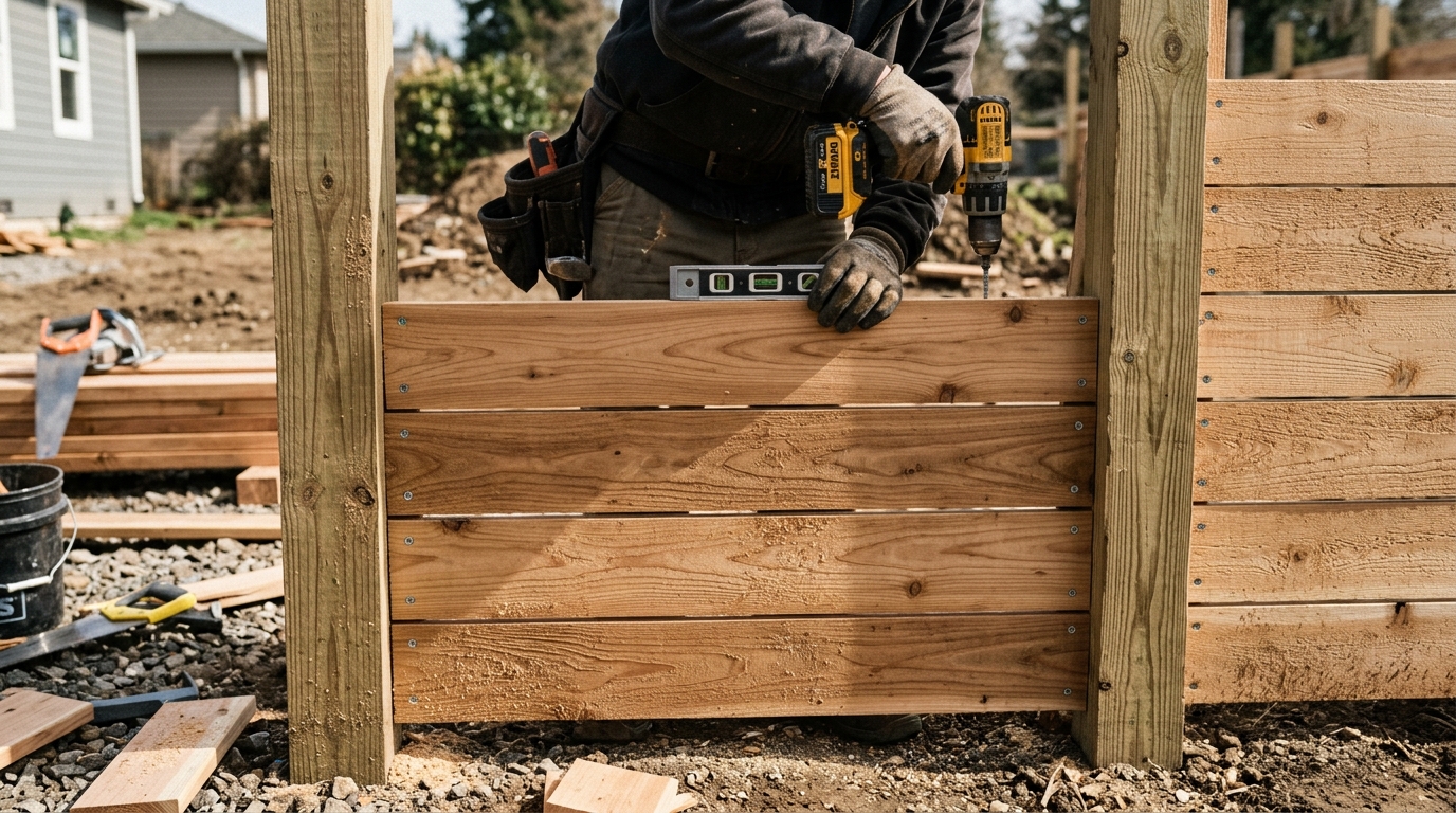 Why Horizontal Wood Fences Are Popular With Los Angeles Homeowners Horizontal Fence Costs And Installation