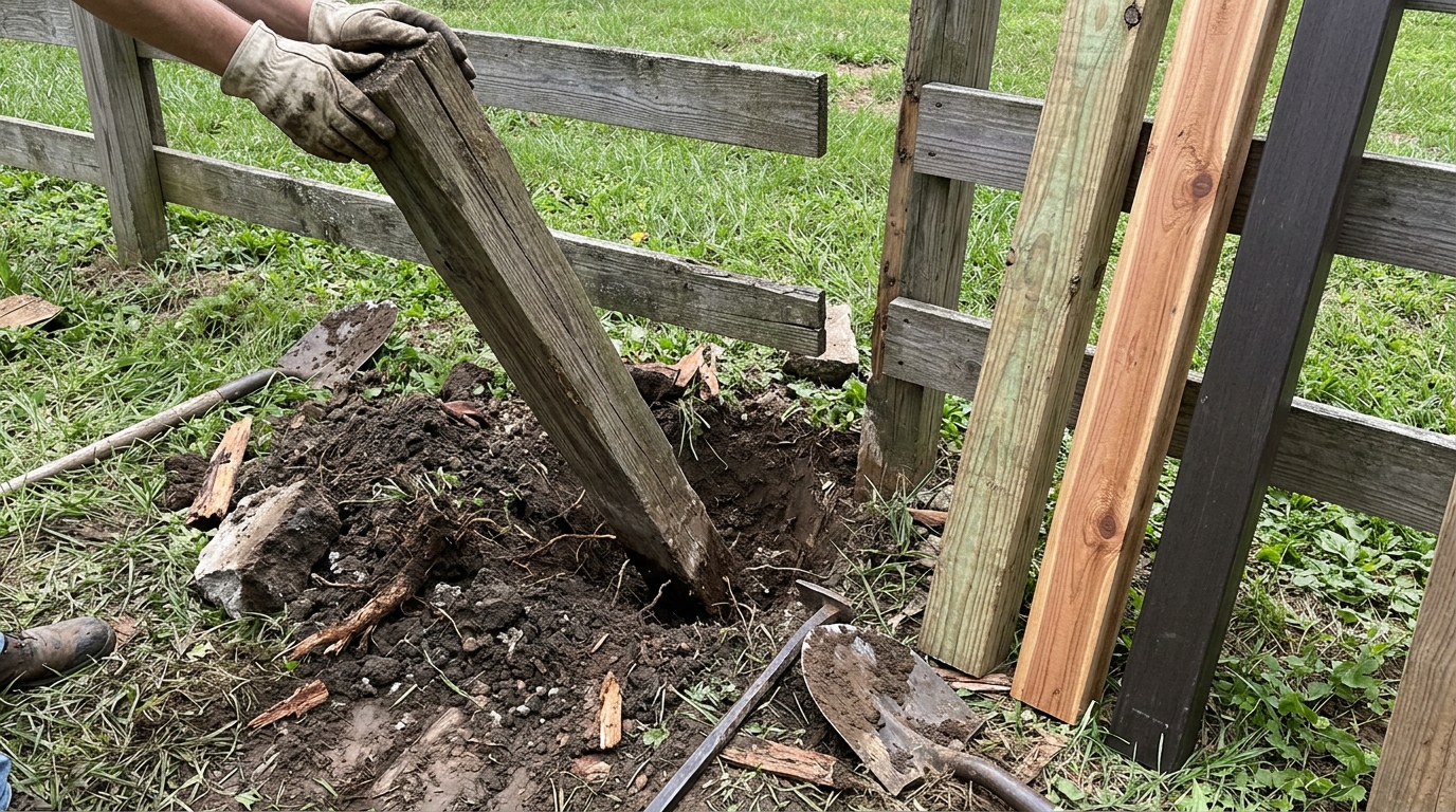 Fence Post Replacement Cost: What to Expect How Do Costs Vary by Post Material?
